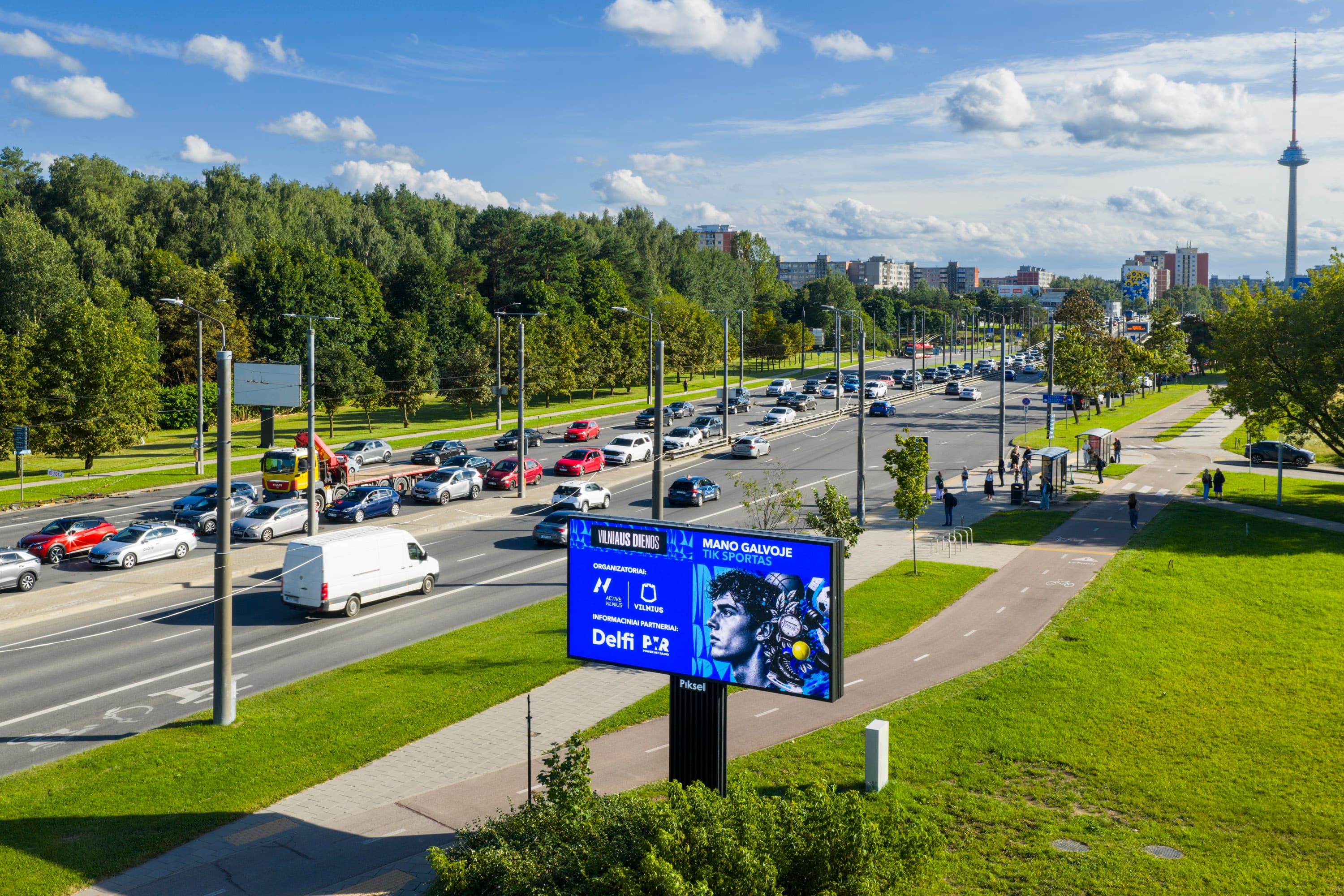 Justiniškės Piksel ekranas