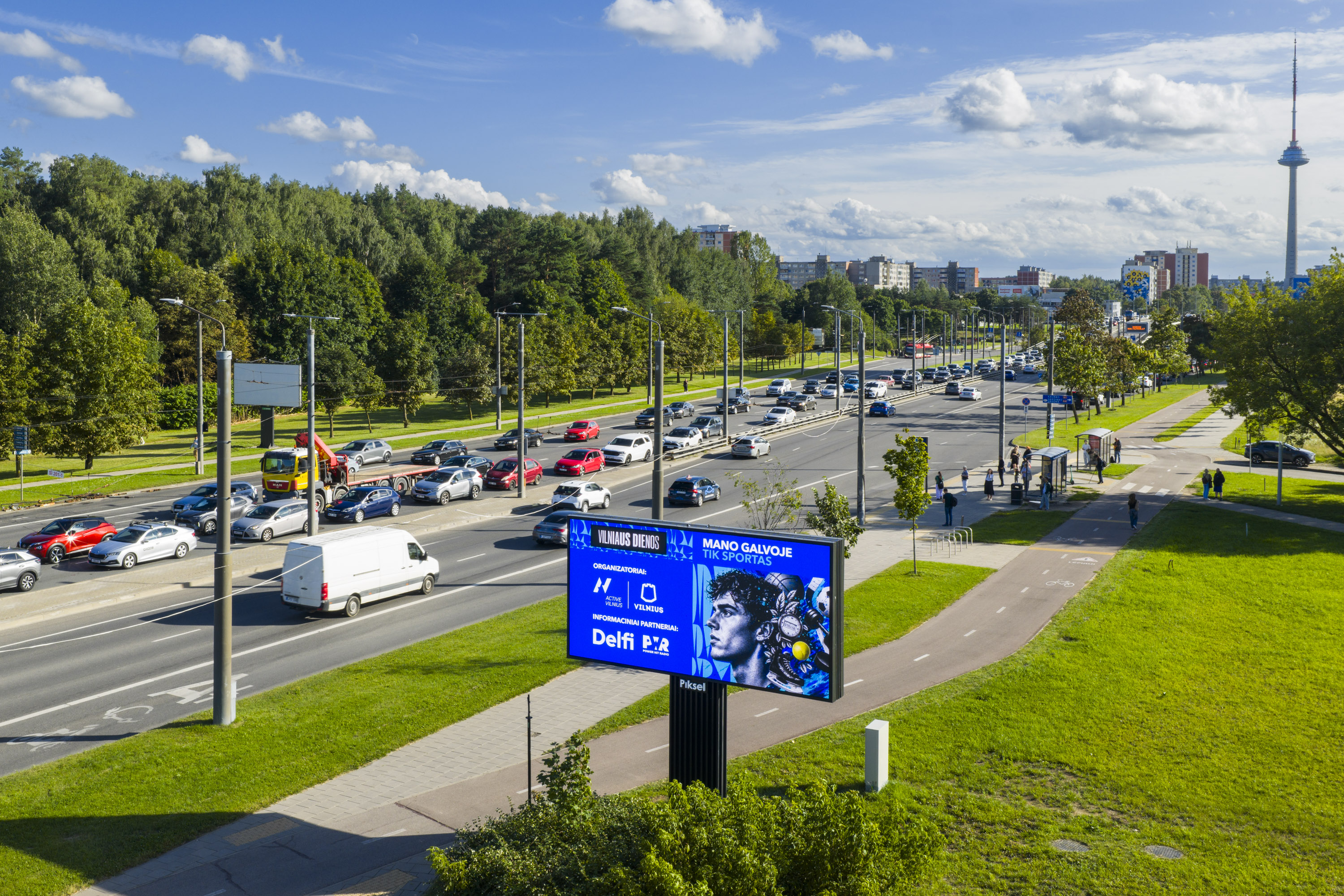 Justiniškės Piksel ekranas